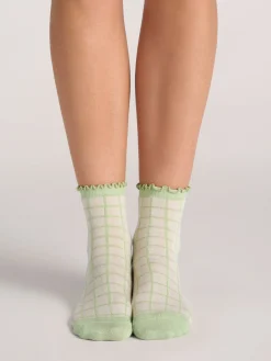 United Legwear & Apparel Co. Sämtliches Zubehör|Socken<3er-Pack gemischte Rüschen-Knöchelsocken