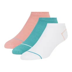 United Legwear & Apparel Co. Sämtliches Zubehör|Socken<3er-Pack kontrastfarbene Zehenkappen-Sneakersocken
