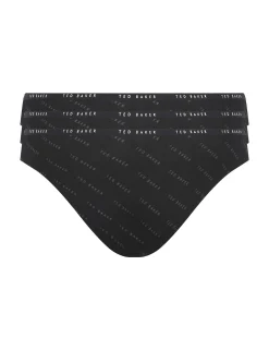 Licensee Pie 2 Brands Nachtwäsche & Dessous|Nachtwäsche & Dessous<3er-Pack Marken-Bikini-Slips ohne Sichtkontakt