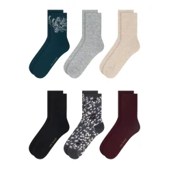 United Legwear & Apparel Co. Sämtliches Zubehör|Socken<6er-Pack Socken mit gemischten Designs