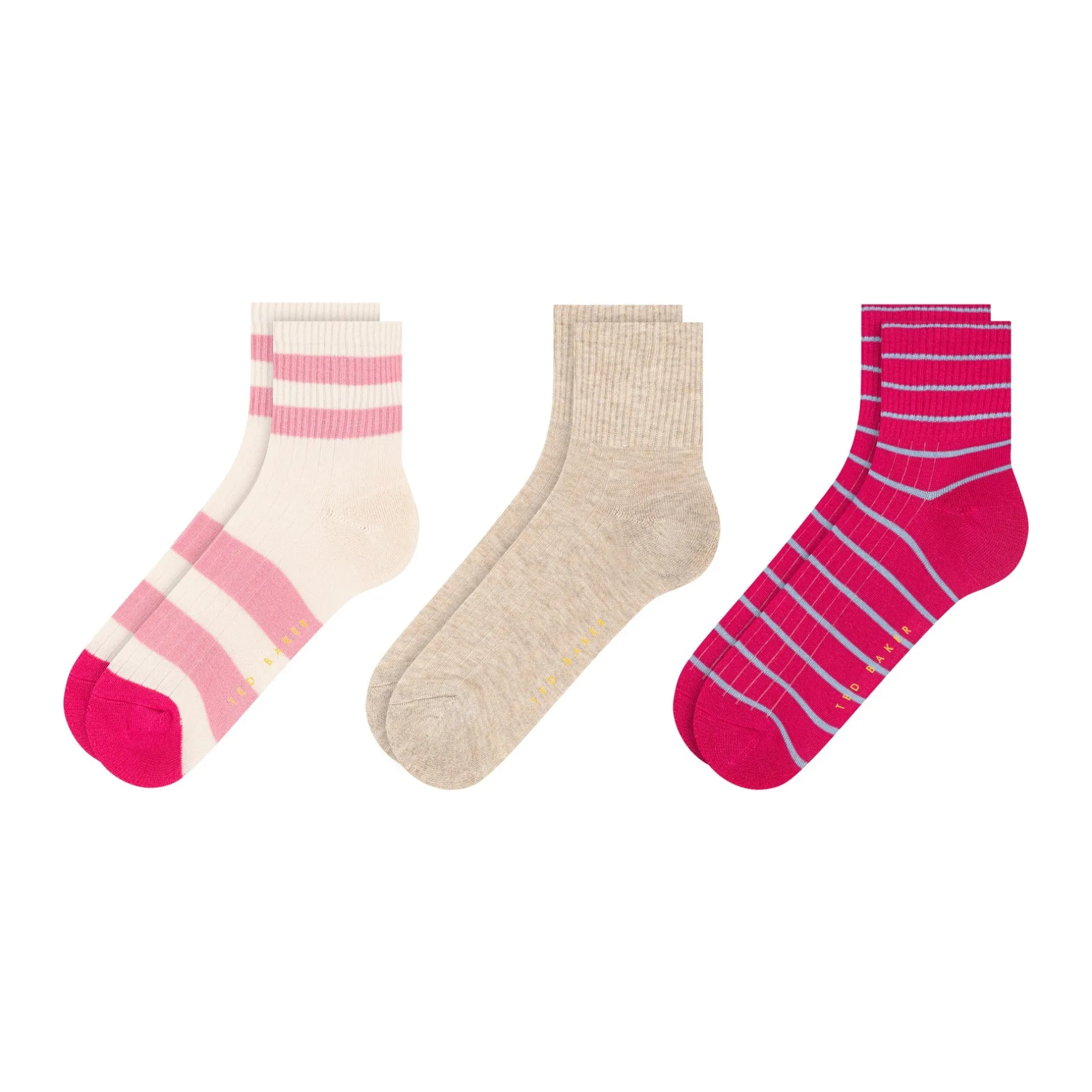 United Legwear & Apparel Co. Sämtliches Zubehör|Socken<3er-Pack Socken mit Schleifenmotiv