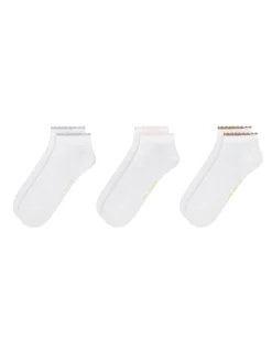 United Legwear & Apparel Co. Sämtliches Zubehör|Socken<3er-Packung kurze, gewellte Knöchelsocken