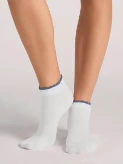 United Legwear & Apparel Co. Sämtliches Zubehör|Socken<3er-Packung kurze, gewellte Knöchelsocken