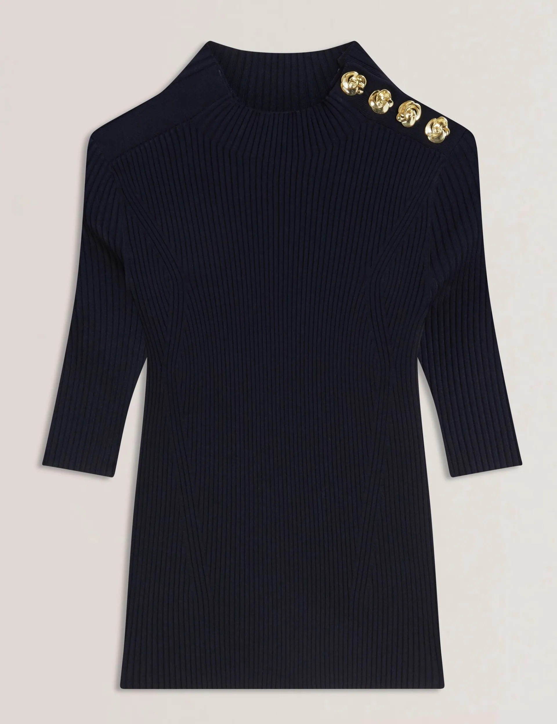 New Lobster Limited Oberteile & Blusen<Figurbetontes Stricktop mit Rosenknopfdetails
