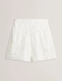 New Lobster Limited Anzüge & Zweiteiler|Hosen & Shorts<Florale Textur Hochgeschnittene Webshorts