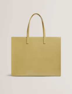 New Lobster Limited Tragetaschen|Golden Hour<Geknitterte Oversized Icon-Tragetasche aus Kunstleder