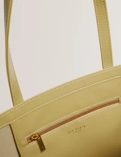 New Lobster Limited Tragetaschen|Golden Hour<Geknitterte Oversized Icon-Tragetasche aus Kunstleder