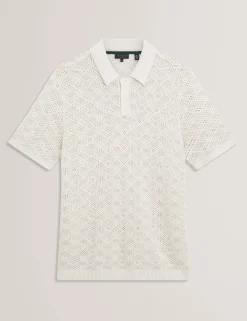 Herren New Lobster Limited Luxusgeschenke Für Herren|Der Weihnachtsladen<Geometrisches, offenes Strick-Kurzarm-Polo