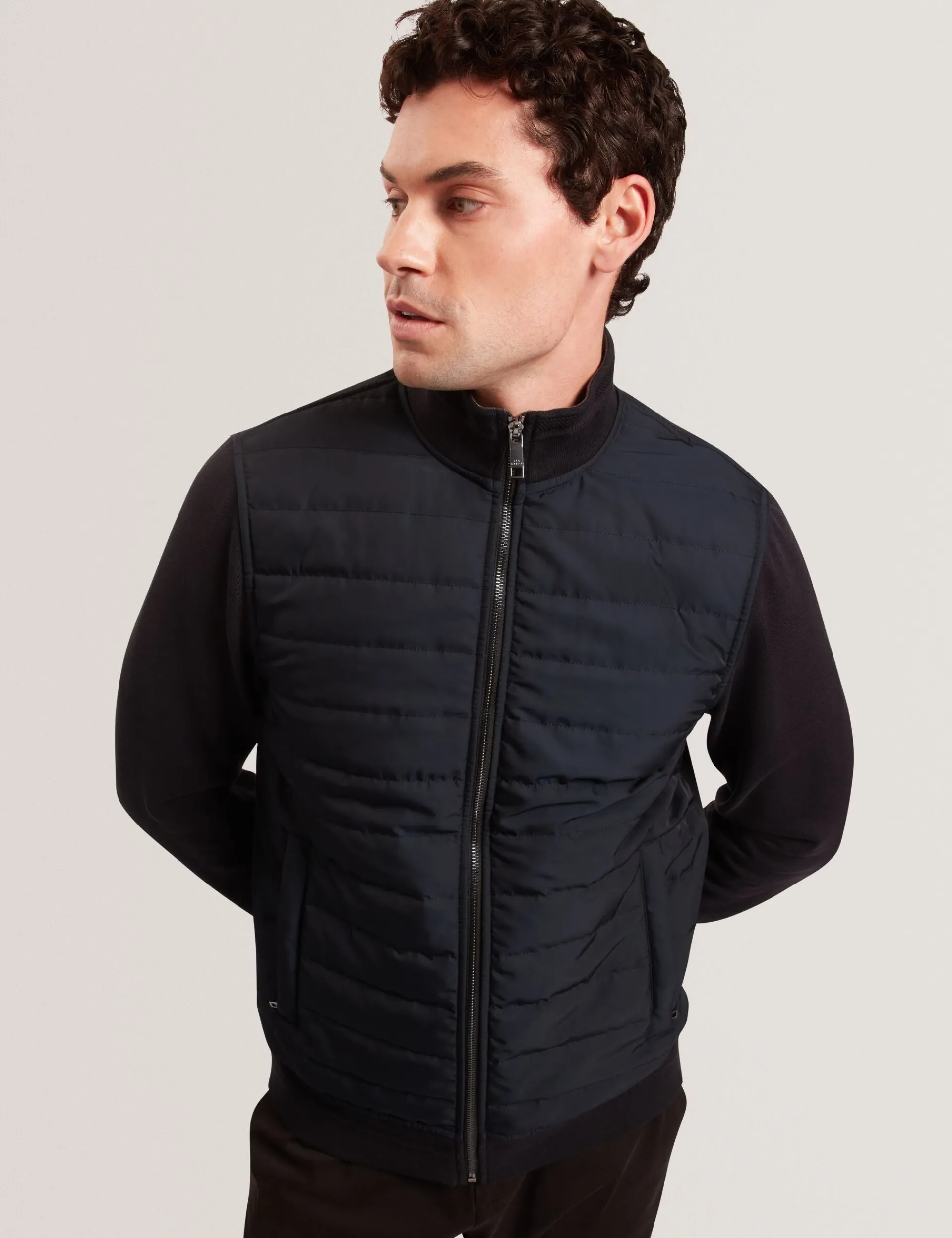 New Lobster Limited Mäntel Und Jacken<Gesteppte Strickjacke mit durchgehendem Reißverschluss vorne