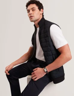 Herren New Lobster Limited Luxusgeschenke Für Herren|Mäntel Und Jacken<Gesteppte Weste mit Stehkragen und Reißverschluss vorne