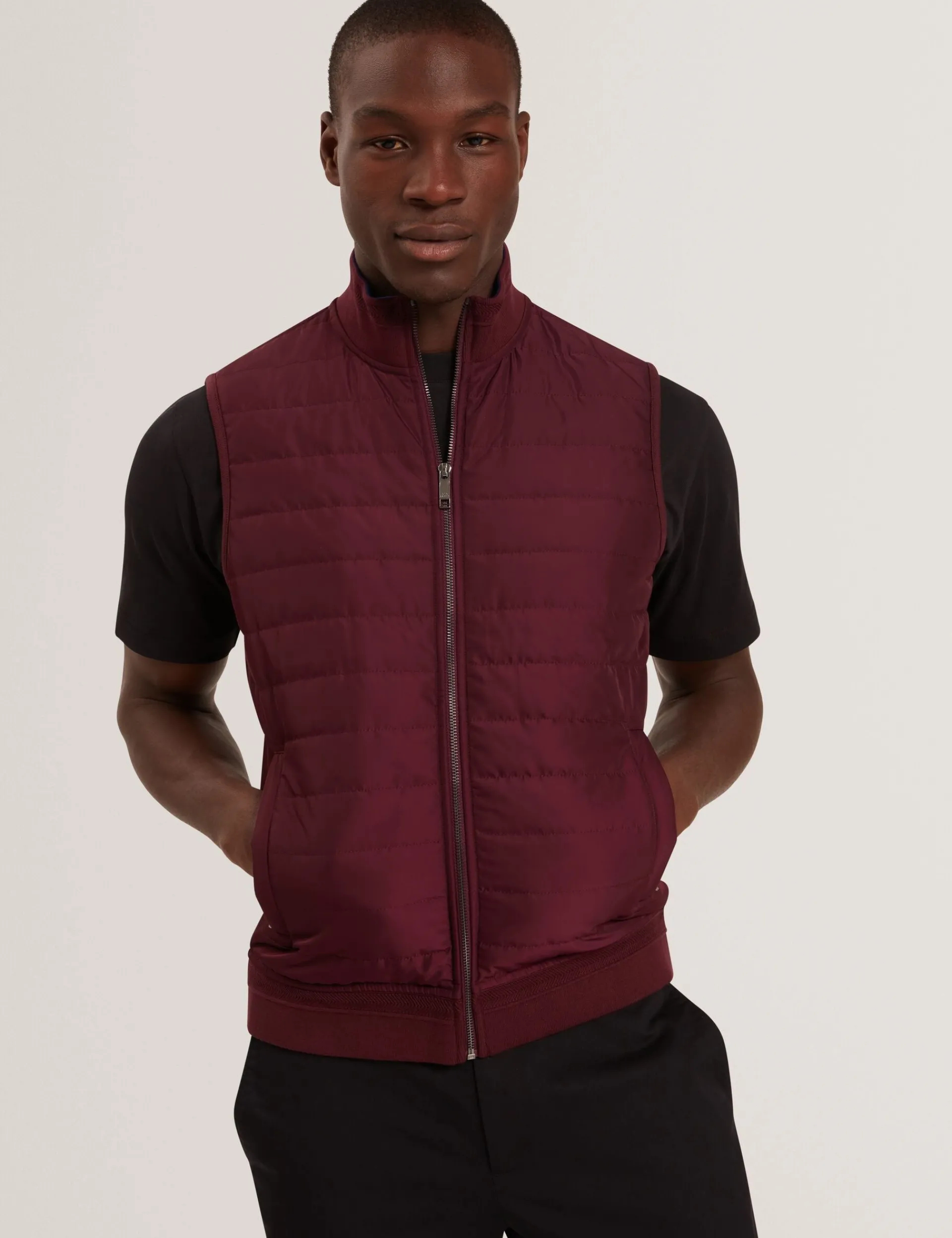 Herren New Lobster Limited Luxusgeschenke Für Herren|Mäntel Und Jacken<Gesteppte Weste mit Stehkragen und Reißverschluss vorne