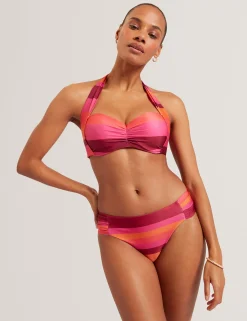 New Lobster Limited Bademode|Der Weihnachtsladen<Gestreiftes, gepolstertes Neckholder-Bikini-Oberteil