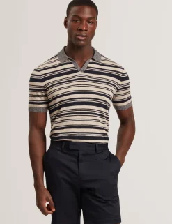 New Lobster Limited Die Leinen-Kollektion|Der Weihnachtsladen<Gestreiftes Poloshirt aus Leinenmischgewebe