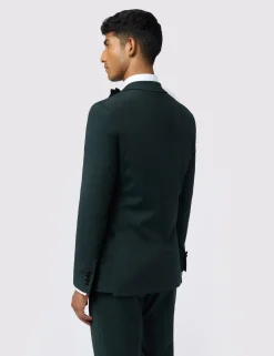 Licensee Baird Group Anzüge & Maßanfertigungen|Arbeitskleidung<Grüne Slim-Fit-Smokingjacke aus Stretchwolle