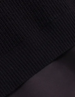 New Lobster Limited Oberteile & Blusen|Pullover & Strickjacken<Grobstrick-Kurzarmshirt mit Hemdsaum