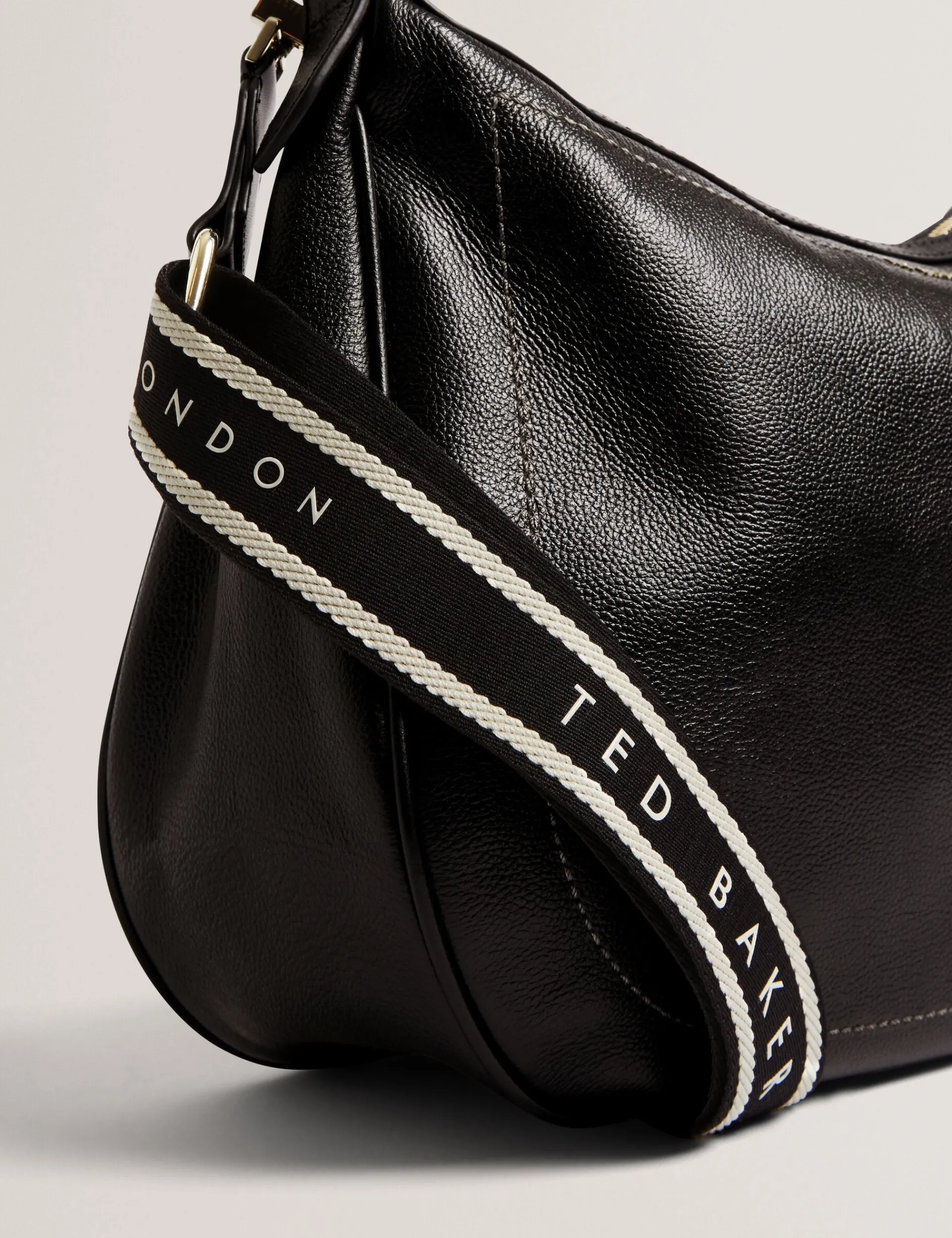 New Lobster Limited Umhängetaschen<Große Hobo-Tasche aus Leder mit Gurtband