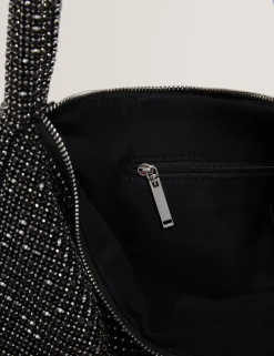Damen New Lobster Limited Luxusgeschenke Für Damen|Clutch-Taschen<Große, mit Kristallen verzierte Schultertasche