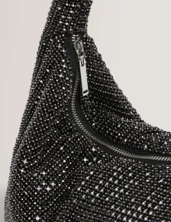 Damen New Lobster Limited Luxusgeschenke Für Damen|Clutch-Taschen<Große, mit Kristallen verzierte Schultertasche