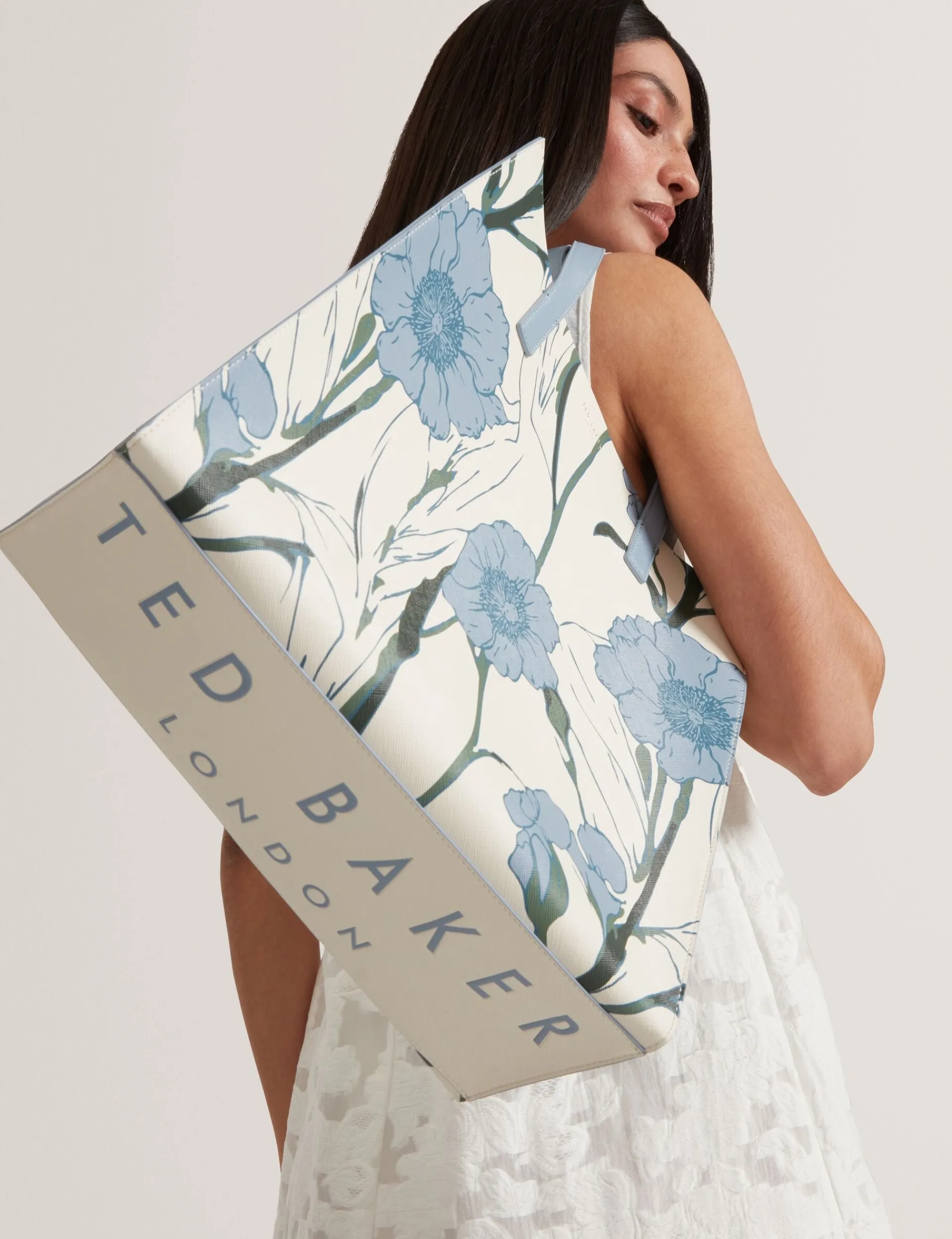 New Lobster Limited Tragetaschen|Neue Frühlingsblumen<Große Tasche mit Blumenmuster