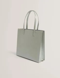 New Lobster Limited Tragetaschen|Icon & Signature Taschen<Große Tragetasche mit Icon-Motiv aus geknittertem Kunstleder