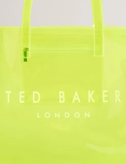 New Lobster Limited Tragetaschen|Icon & Signature Taschen<Große Tragetasche mit Neon-Symbol aus durchsichtigem Vinyl