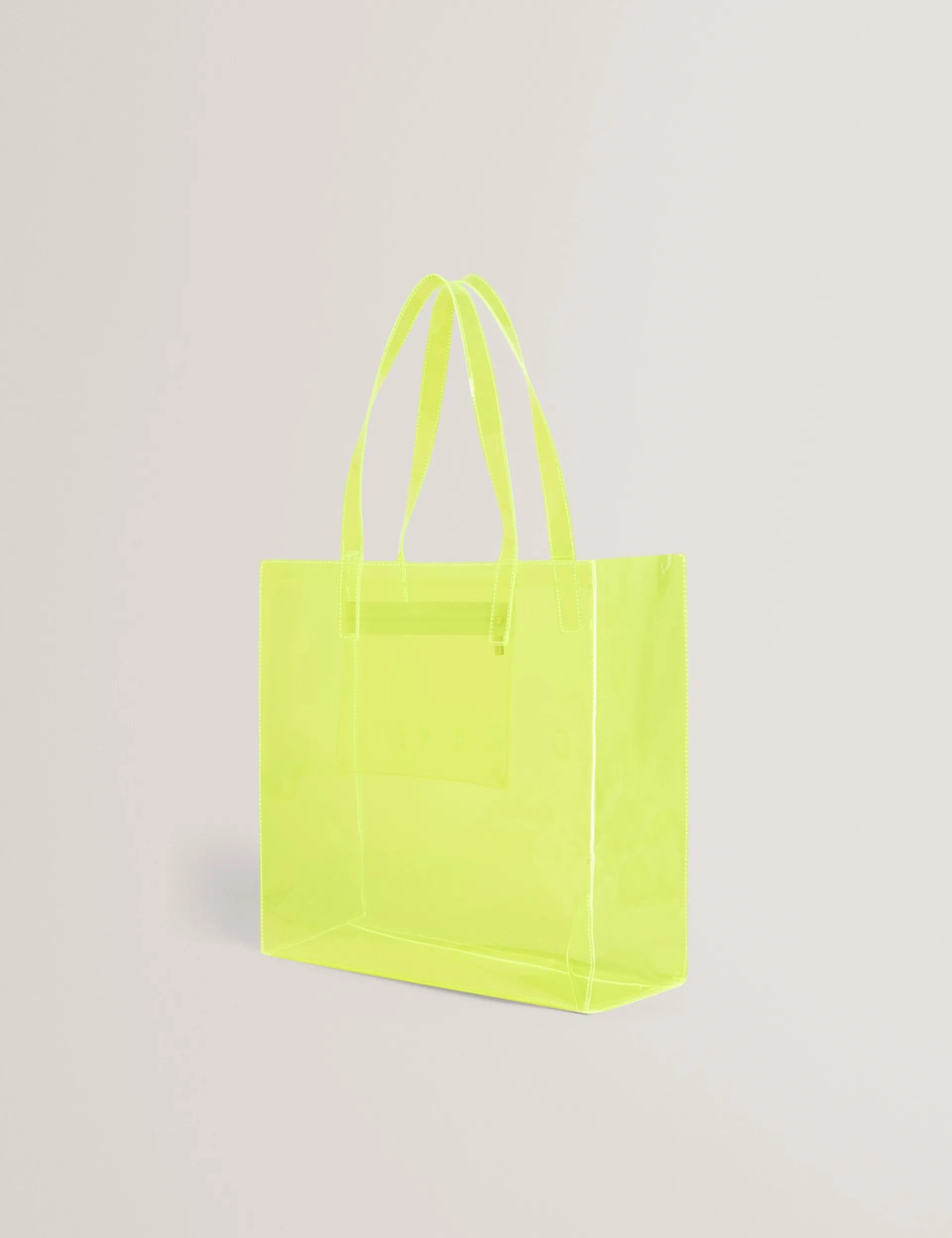 New Lobster Limited Tragetaschen|Icon & Signature Taschen<Große Tragetasche mit Neon-Symbol aus durchsichtigem Vinyl
