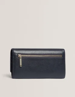 New Lobster Limited Geldbörsen & Kartenetuis|Sämtliches Zubehör<Große zweifach faltbare Handtasche aus Leder mit Bar-Detail