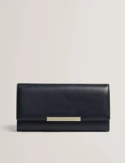 New Lobster Limited Geldbörsen & Kartenetuis|Sämtliches Zubehör<Große zweifach faltbare Handtasche aus Leder mit Bar-Detail
