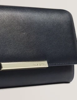 New Lobster Limited Geldbörsen & Kartenetuis|Sämtliches Zubehör<Große zweifach faltbare Handtasche aus Leder mit Bar-Detail
