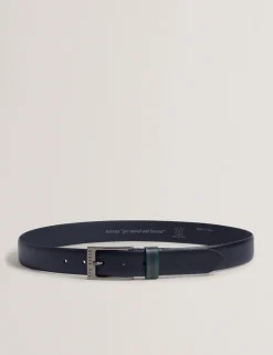 New Lobster Limited Sämtliches Zubehör|Breezy Blues Bearbeiten<Gürtel aus genarbtem Leder mit gestreifter Schlaufe