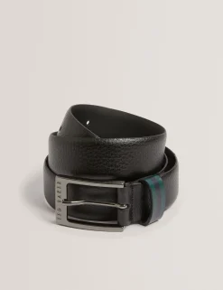 New Lobster Limited Sämtliches Zubehör|Breezy Blues Bearbeiten<Gürtel aus genarbtem Leder mit gestreifter Schlaufe
