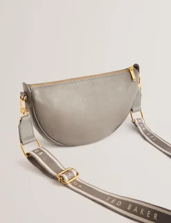 New Lobster Limited Umhängetaschen<Halbmondförmige Umhängetasche aus Leder mit Gurtband