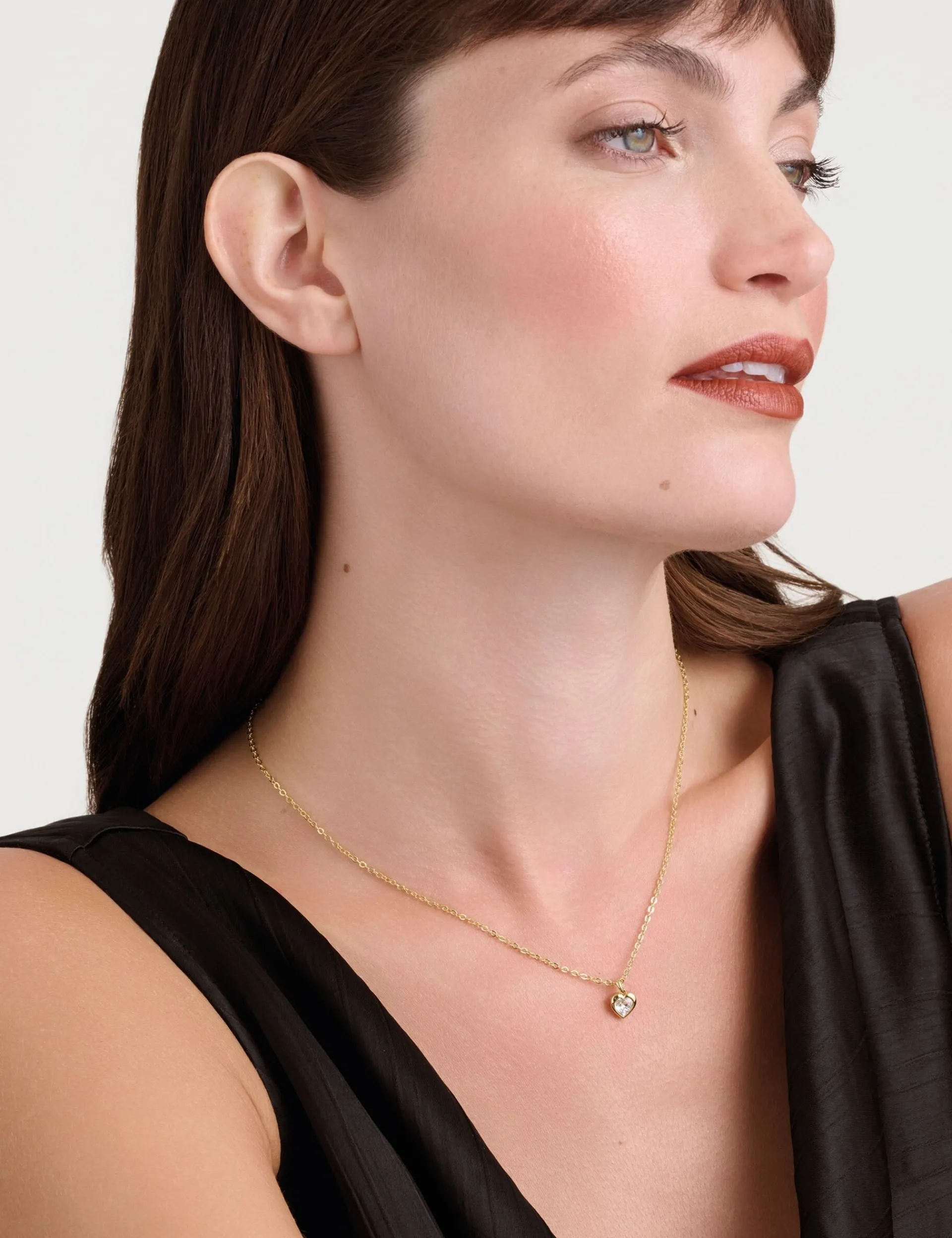 Damen Licensee Simon Harrison Festliche Kleidung|Damenschmuck<Halskette mit Kristallherz-Anhänger