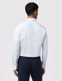 Licensee Baird Group Shirts|Arbeitskleidung<Hemd aus Stretch-Baumwolle mit dezentem Blumenmuster