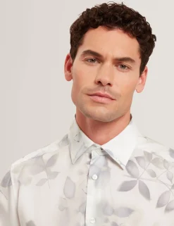 New Lobster Limited Shirts|Festliche Kleidung<Hemd mit fotografischem Blattdruck, normale Passform