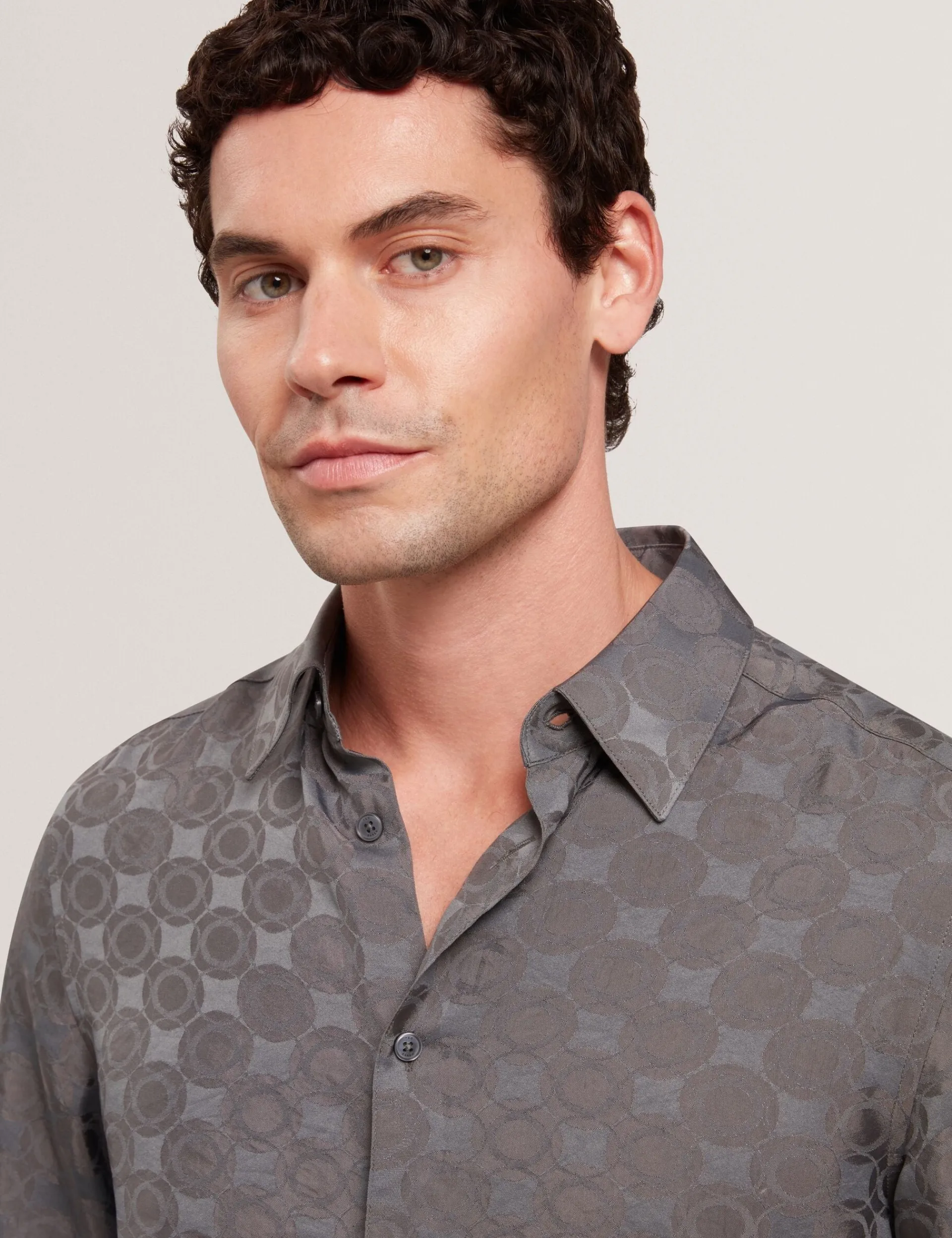 New Lobster Limited Shirts|Festliche Kleidung<Hemd mit geometrischer Knitterstruktur