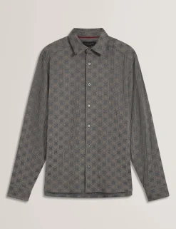 New Lobster Limited Shirts|Festliche Kleidung<Hemd mit geometrischer Knitterstruktur