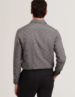 New Lobster Limited Shirts|Festliche Kleidung<Hemd mit geometrischer Knitterstruktur