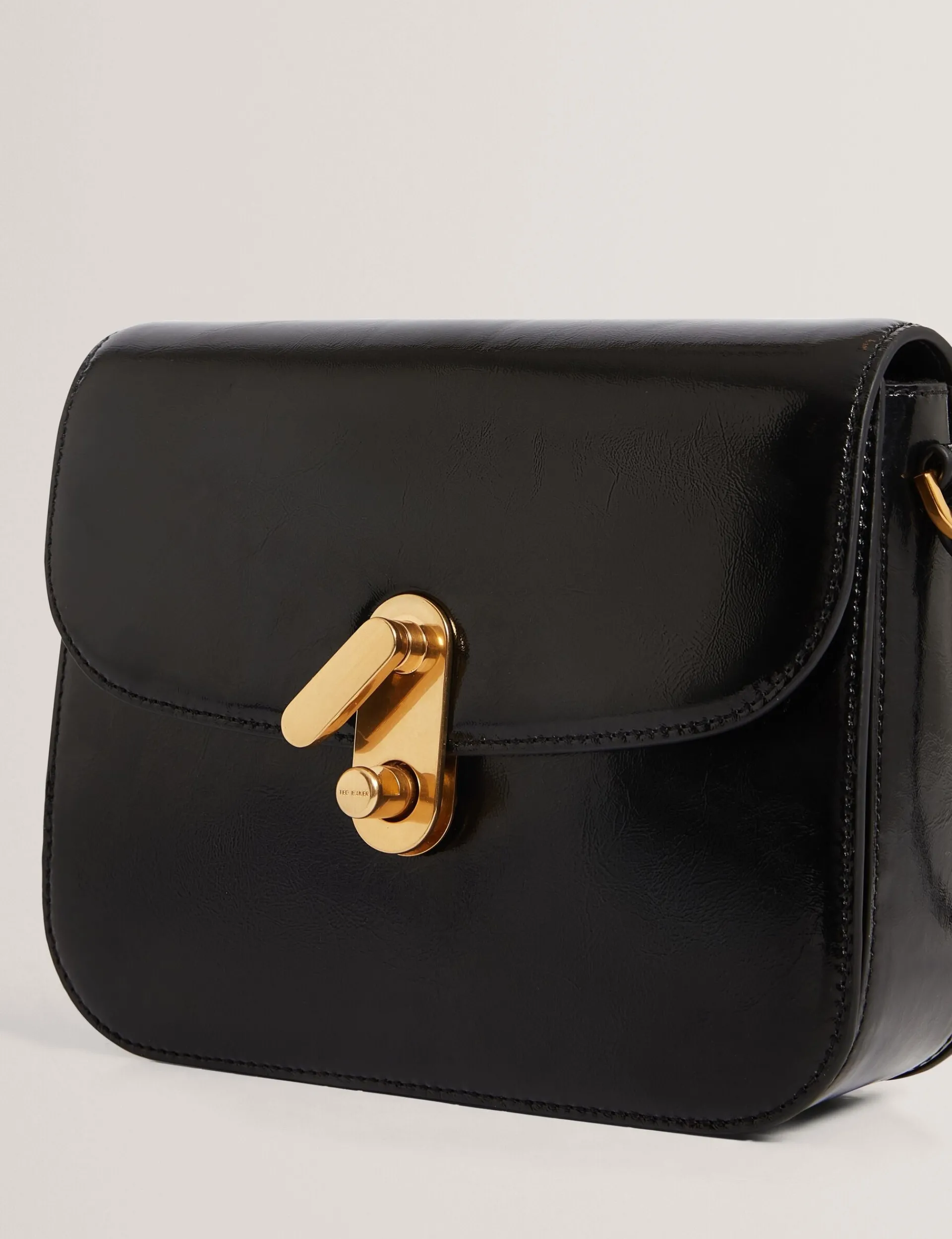 New Lobster Limited Umhängetaschen<Henkeltasche aus geknittertem Leder mit Drehverschluss