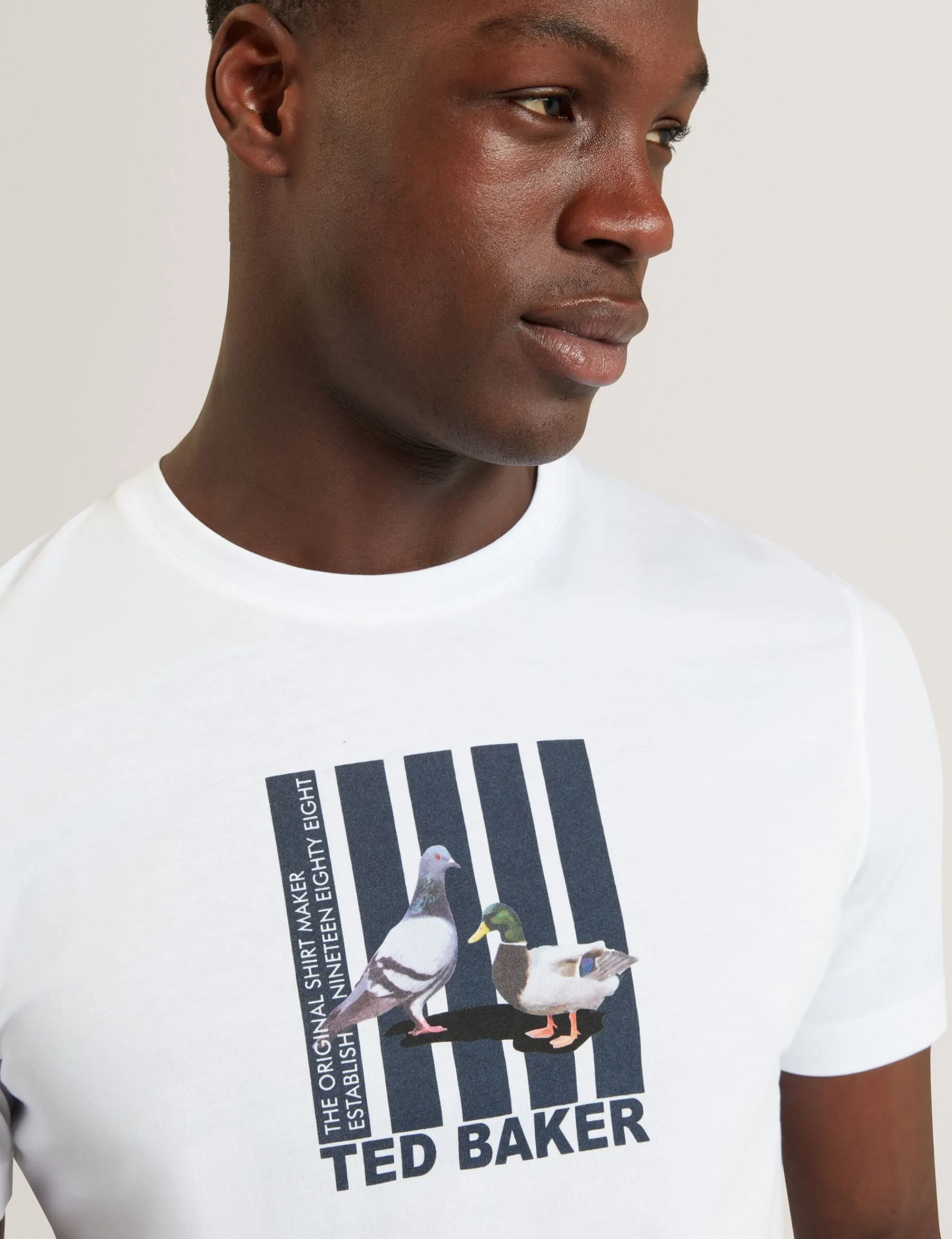 New Lobster Limited Der Weihnachtsladen|Breezy Blues Bearbeiten<Heritage Bird Graphic Rundhals-T-Shirt