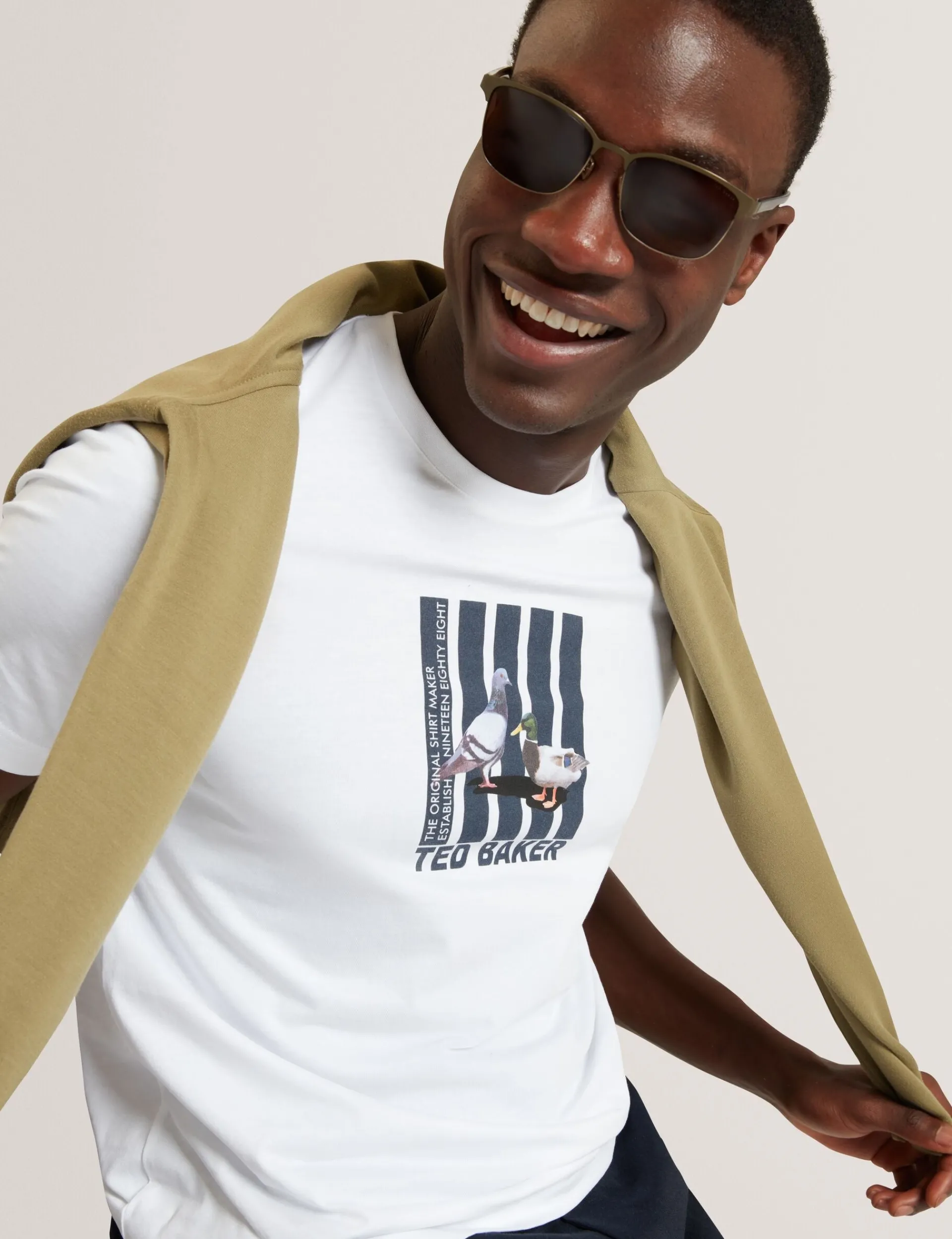 New Lobster Limited Der Weihnachtsladen|Breezy Blues Bearbeiten<Heritage Bird Graphic Rundhals-T-Shirt