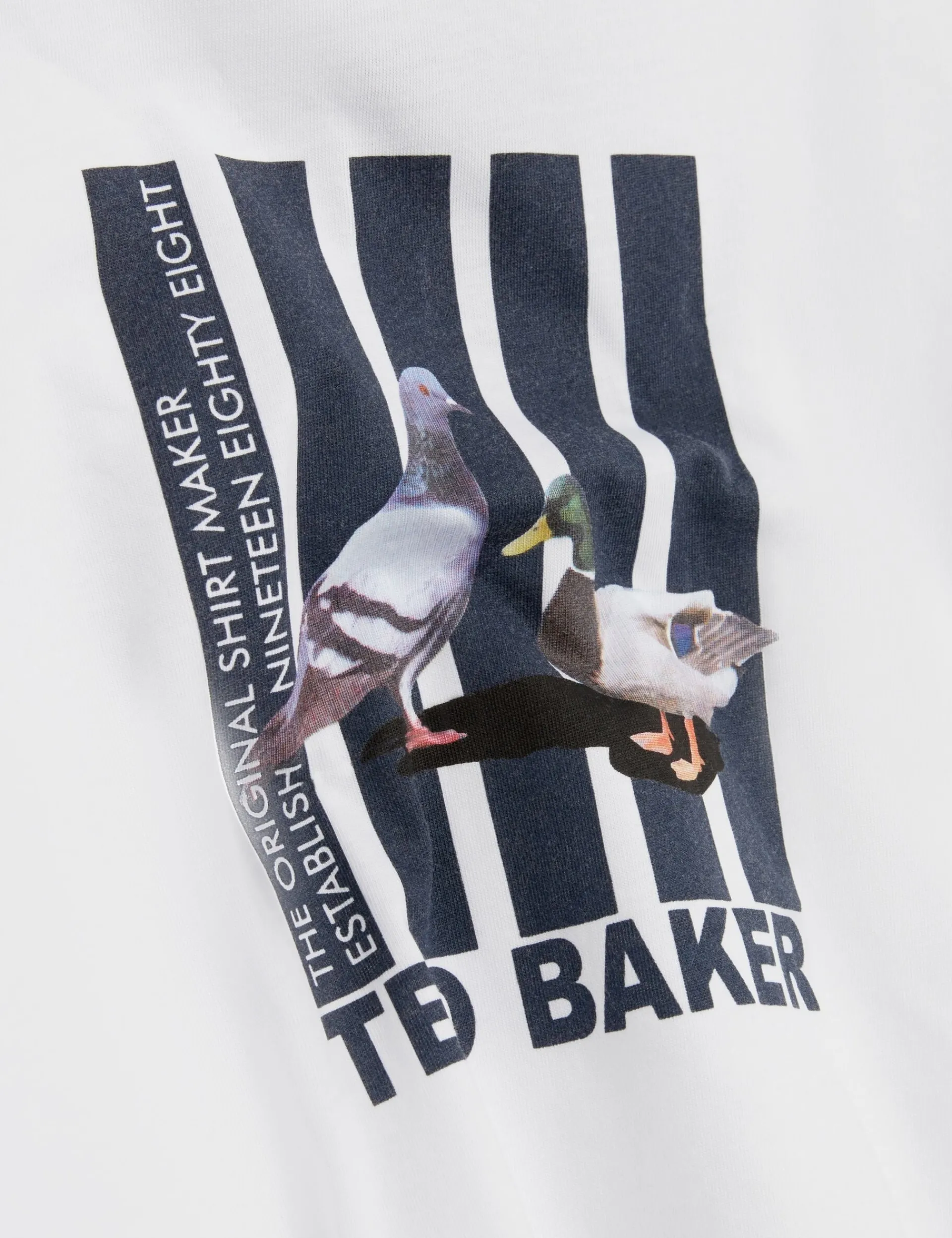 New Lobster Limited Der Weihnachtsladen|Breezy Blues Bearbeiten<Heritage Bird Graphic Rundhals-T-Shirt