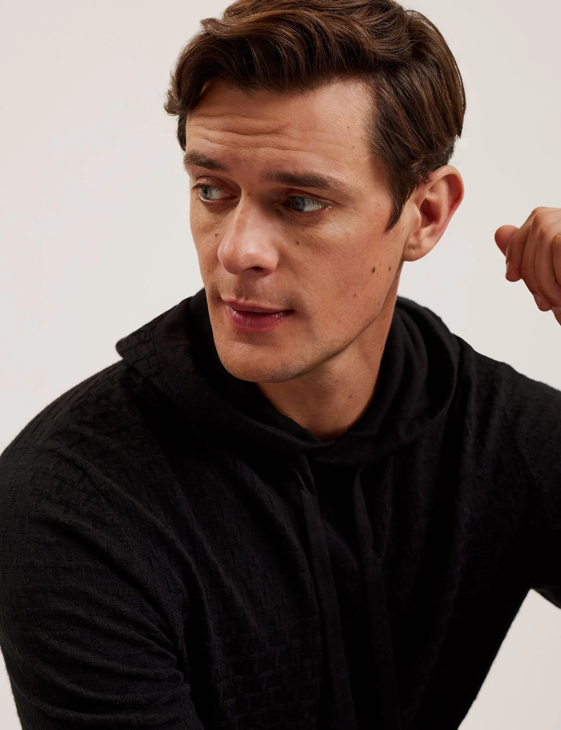 New Lobster Limited Sweatshirts & Kapuzenpullover|Pullover & Strickwaren<Hoodie aus strukturiertem T-Strick-Wollmischgewebe
