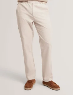 New Lobster Limited Hosen & Chinos|Der Weihnachtsladen<Hose aus Baumwoll-Leinen-Mischgewebe mit Hahnentrittmuster und schmal zulaufendem Bein
