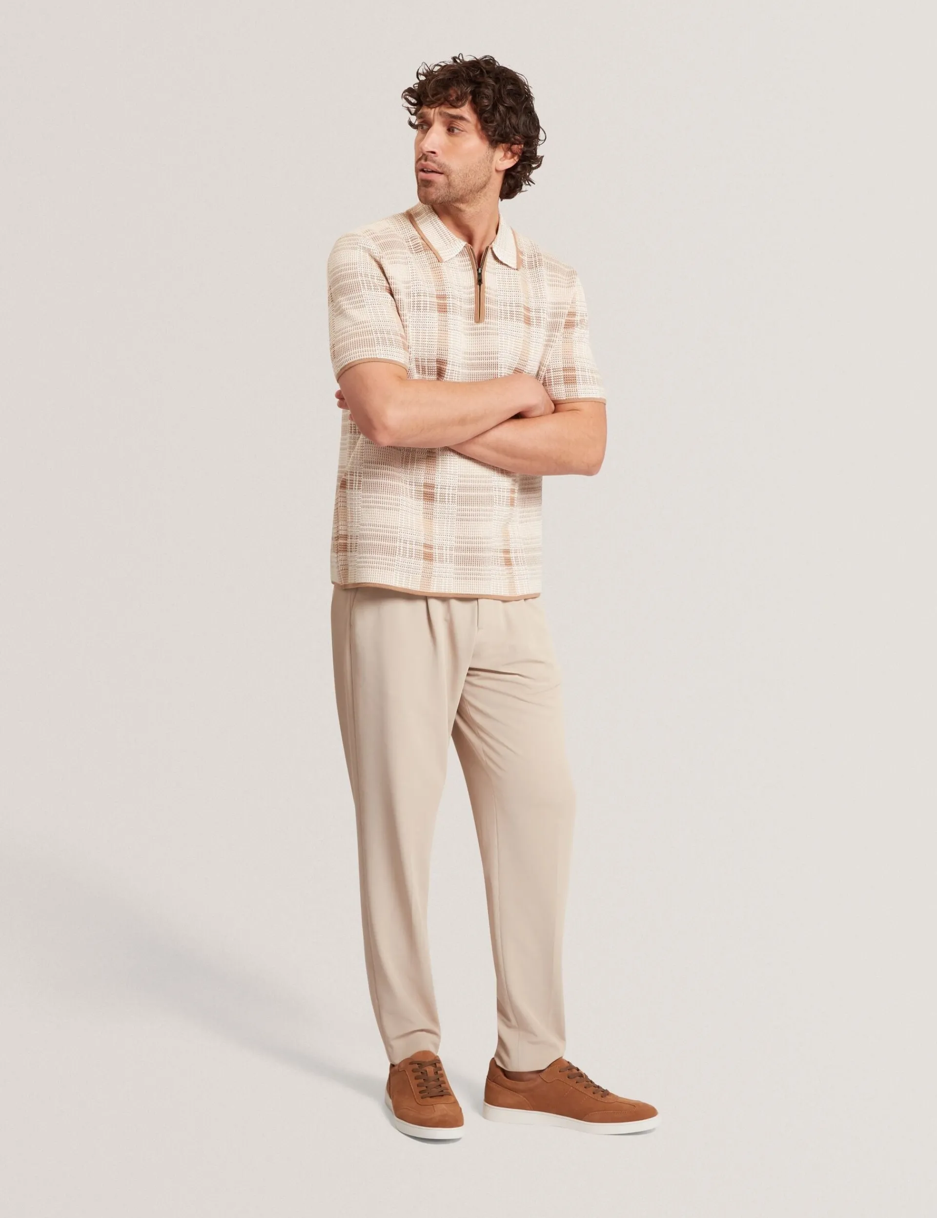 New Lobster Limited Hosen & Chinos<Hose mit Waffelstruktur und schmal zulaufendem Bein