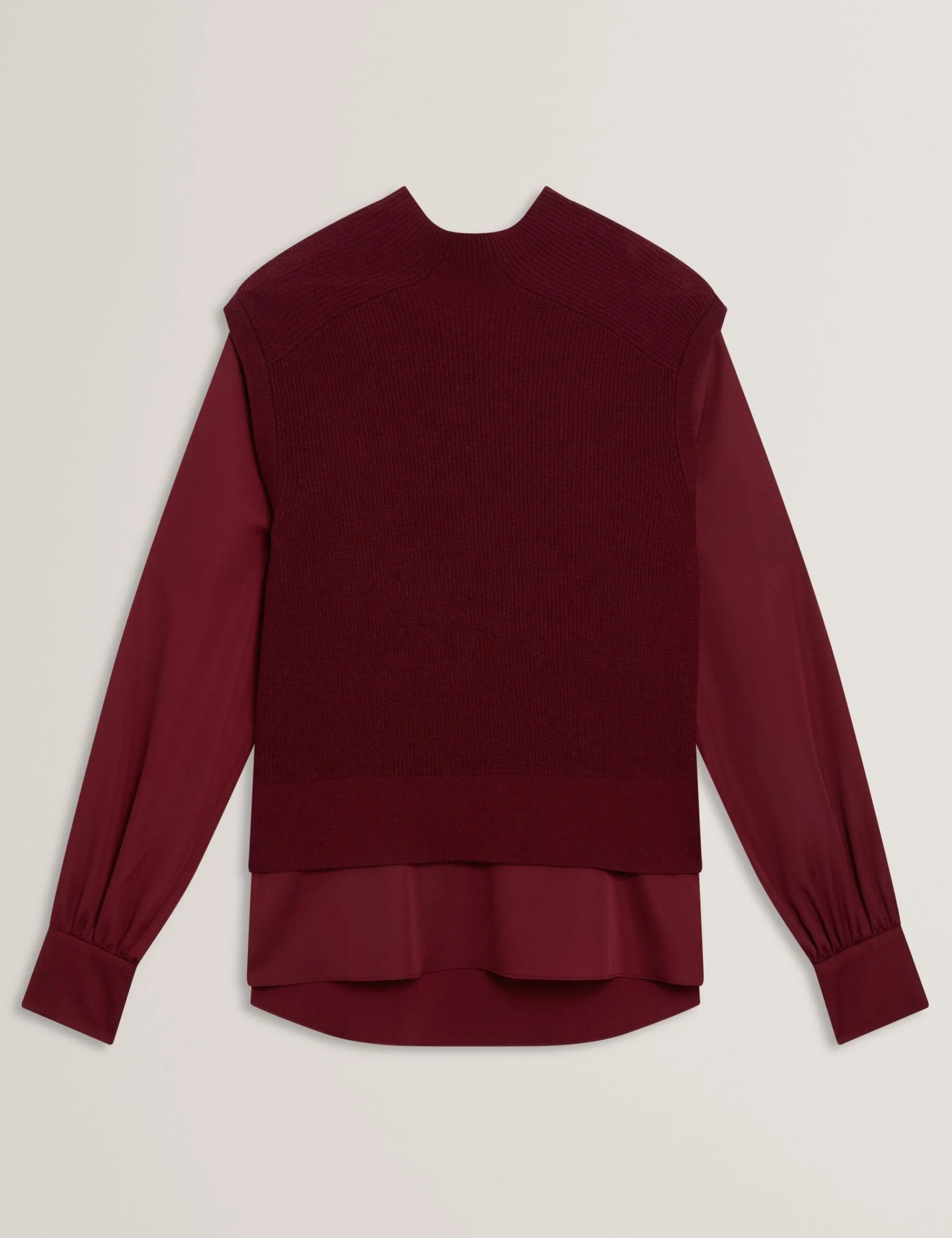 New Lobster Limited Oberteile & Blusen|Pullover & Strickjacken<2-in-1 Strickweste Langarmshirt