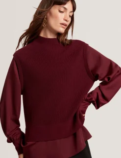 New Lobster Limited Oberteile & Blusen|Pullover & Strickjacken<2-in-1 Strickweste Langarmshirt