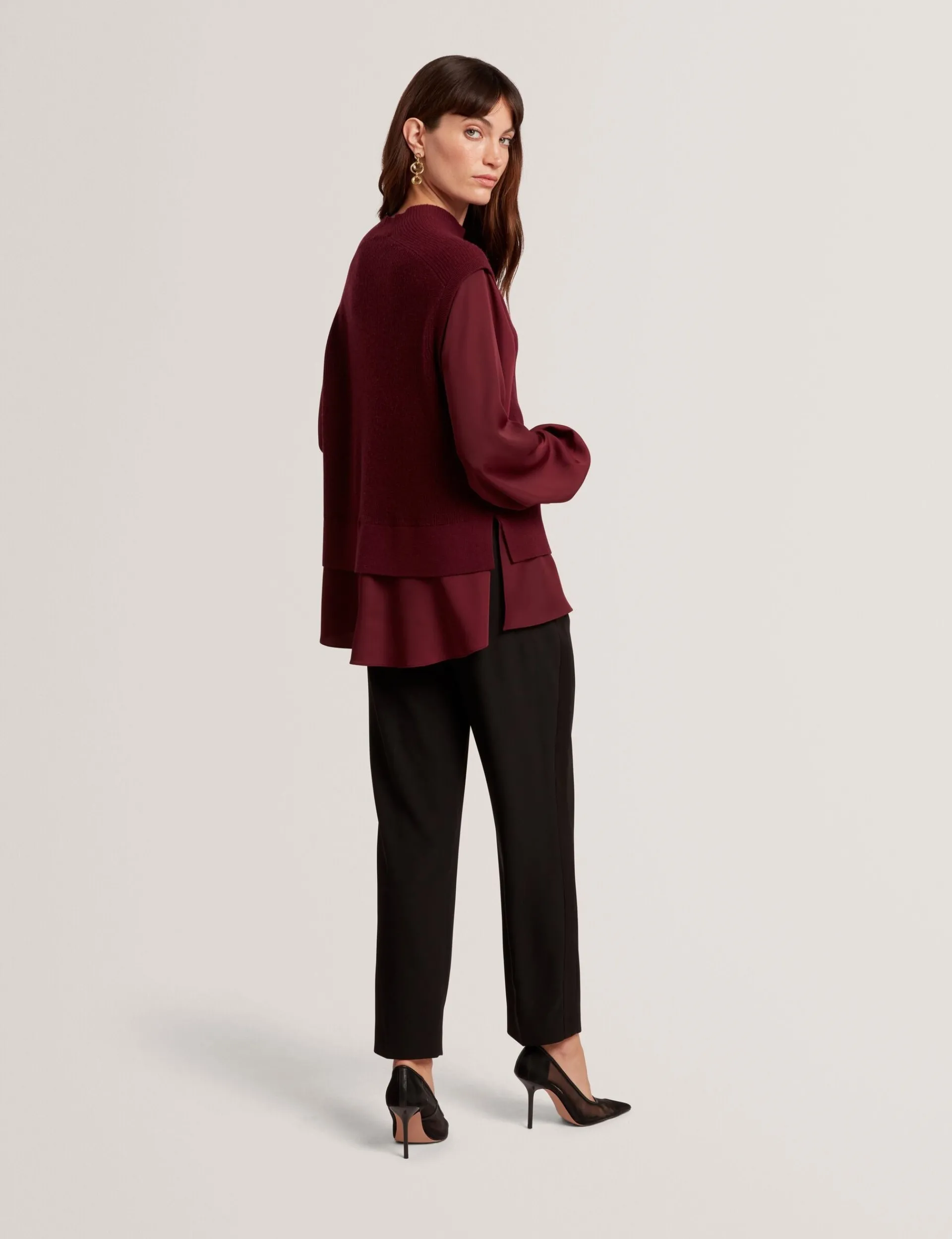 New Lobster Limited Oberteile & Blusen|Pullover & Strickjacken<2-in-1 Strickweste Langarmshirt