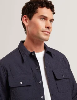 New Lobster Limited Breezy Blues Bearbeiten|Shirts<Jacquard-Textur-Knopfleiste
