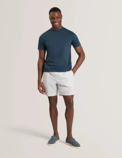 New Lobster Limited Breezy Blues Bearbeiten|Oberteile & T-Shirts<Jacquard-T-Shirt aus strukturierter Baumwolle